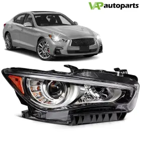 Vap129040-vap-l01s Vap-autoparts Fits Infiniti For Q50 2014-2022 Headlight Assembly Set Right Passenger Side Vap129040-vap-l01s Vap-autoparts Fits Infiniti For Q50 2014-2022 Headlight Assembly Set Right Passenger Side