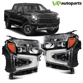 Vap84499101s10 Vap-autoparts Fits Chevy Silverado 1500 2022-2024 Led Drl Headlights Assembly Pair Left Right