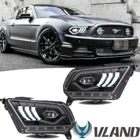 111035601s Vland Pair Led Headlights For Ford Mustang 2010-2014 With Sequential Indicators Us 111035601s Vland Pair Led Headlights For Ford Mustang 2010-2014 With Sequential Indicators Us