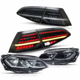 2035-shy Vland 8125-fullled Full Led Headlights Smoked Tail Lights For 2015-2017 Volkswagen Golf 7 Mk7 2035-shy Vland 8125-fullled Full Led Headlights Smoked Tail Lights For 2015-2017 Volkswagen Golf 7 Mk7