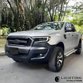 Rg-0319-2p31a-1m Vland Pair Reflector Led Headlights For 2015-2023 Ford Ranger Amber Sequential Signal