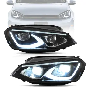 Vd-yaa-gef-0348 Vland Led Headlights For 201419 Volkswagen Vw Golf Mk7 Wstartup Animatio G1n