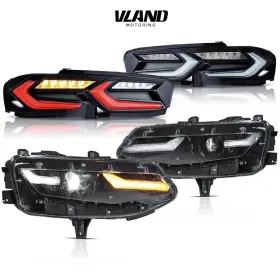 Yaa-cmr-2061 Vland Yab-cmr-0510 Led Headlights And Tail Lights Set 2019-2024 Camaro Read Description