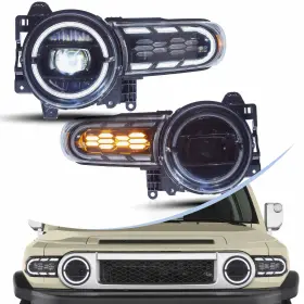 Vland Yaa-fj-0249b-led Led Headlights For Toyota Fj Cruiser 2007-2017 Startup Animation Projector Vland Yaa-fj-0249b-led Led Headlights For Toyota Fj Cruiser 2007-2017 Startup Animation Projector