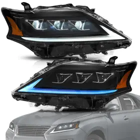 Yaa-rx-0389-ledhp-u Vland Full Led Headlights For 2013-2015 Lexus Rx 350 450h With Blue Sequential Turn