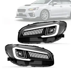 Yaa-wrx-0323a-15 Vland Led Projector Headlights For 2015-2020 Subaru Wrx Sti With Sequential Clear Yaa-wrx-0323a-15 Vland Led Projector Headlights For 2015-2020 Subaru Wrx Sti With Sequential Clear