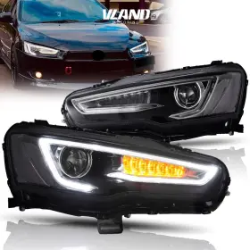 Yaa-ys-0162c-p Vland Led Headlights For 2008-2017 Mitsubishi Lancer Evo X With Sequential Assembly