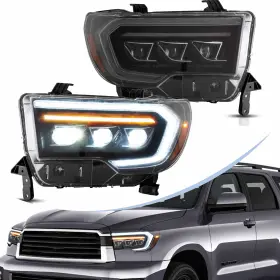 Yax-sqa-6004a Vland For 2007-2013 Toyota Tundra/sequoia 2008-2021 Full Led-headlights With Sequential