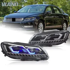 Yha-b7-8134l Vland Led Projector Headlights With Seqeuntial Indicator For 2011-2015 Volkswagen Passat
