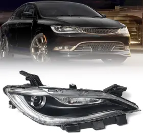 68284787aa Vlincar 2015-2017 Chrysler 200 Black Trim Halogen Headlight With Led Drl Rh Passenger Sid 68284787aa Vlincar 2015-2017 Chrysler 200 Black Trim Halogen Headlight With Led Drl Rh Passenger Sid