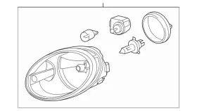 5c1-941-006 Volkswagen Genuine Headlight Assembly 5c1-941-006 Volkswagen Genuine Headlight Assembly