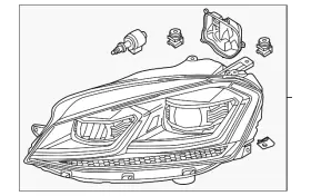 5gm-941-077-a Volkswagen Genuine Composite Headlamp
