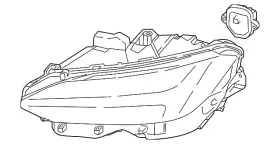 31434775 Volvo Genuine Headlamp Assembly 31434775 Volvo Genuine Headlamp Assembly