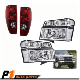 Zp-02hla4543aww Vr Auto Parts 1 Fit For 04-12 Chevy Colorado Canyon Bumper Headlight Headlamp Clear Tail Light