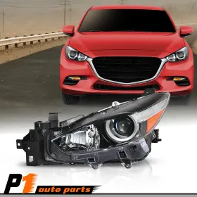 Zp101203 Vr Auto Parts Headlamp Halogen Set Left Driver Side Fit For 2017-2018 Mazda 3 Headlight