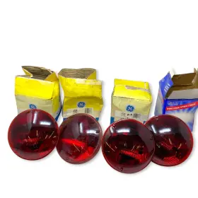 4000r Wagner Sealed Beam Off Road Lighting Lamp Light Bulb Red Headlamp 4 Pcs 4000r Wagner Sealed Beam Off Road Lighting Lamp Light Bulb Red Headlamp 4 Pcs