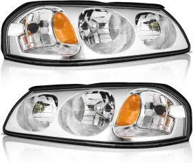 1-clear Weelmoto Cvip-00 For 2000-2005 Oe Replacement Lens I Chrome Housing Amber Reflector