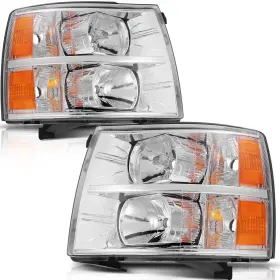 13018640 Wellstorehere Left Right Side Headlights Assembly For 2007-14 Chevy Silverado 2500 3500 Hd 13018640 Wellstorehere Left Right Side Headlights Assembly For 2007-14 Chevy Silverado 2500 3500 Hd