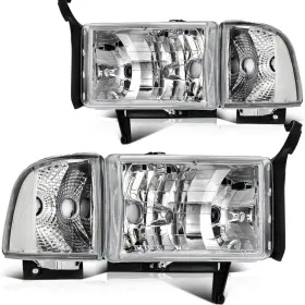 13073028 Wellstorehere Front Headlight Assembly Fits Dodge Ram 2500 3500 1994-02 Left Right Head Lamps 13073028 Wellstorehere Front Headlight Assembly Fits Dodge Ram 2500 3500 1994-02 Left Right Head Lamps
