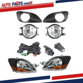 Wflnhb Aps2405312 For Toyota Yaris 2007-2011 Fog Lights Assembly&headlights Left&right Side