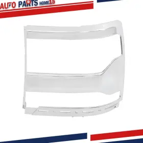 Wflnhb Aps3111306 Driver Side Chrome Headlight Trim Bezel Cover For Chevy Silverado 1500 2016-2018