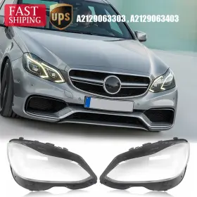 A2129063403 Willorder 2020 Pair Headlight Lens Cover For 2014 2016 Mercedes Benz W212 E Class E350 E500 E63