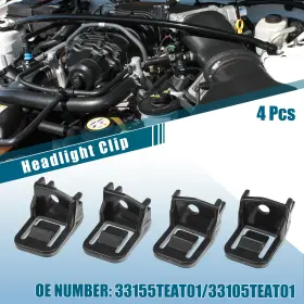No.33155teat01 X Autohaux 33155-tba-a01/33155-tea-t01 2pair Front Left Right Headlight Clip No.33155teat01/33105teat01 For Honda Civic No.33155teat01 X Autohaux 33155-tba-a01/33155-tea-t01 2pair Front Left Right Headlight Clip No.33155teat01/33105teat01 For Honda Civic