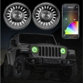 Xkglow 850004220542 Xk Glow Xk-7in-jp-kit-jl Led Halo Projector Headlights Jeep Jl Gladiator 18-up