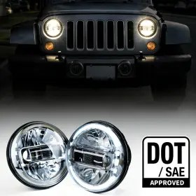 Hl-r7in-g13-ch Xprite Dot 7 Inch Led Headlights Halo Drl For Jeep Wrangler Jk Tj Lj 1997-2018 Hummer H1 H2 Hl-r7in-g13-ch Xprite Dot 7 Inch Led Headlights Halo Drl For Jeep Wrangler Jk Tj Lj 1997-2018 Hummer H1 H2