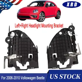 1c0941053 Xrd 2pcs Headlight Housing Driver&passenger Side Fit For 2006-2010 Volkswagen Beetle
