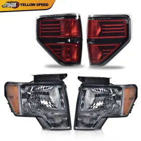 02hla1239zsmbk Yellowspeed Rear Tail Light Brake Lamp Smoked Headlights Fit For 2009-2014 Ford F-150 Pickup 02hla1239zsmbk Yellowspeed Rear Tail Light Brake Lamp Smoked Headlights Fit For 2009-2014 Ford F-150 Pickup