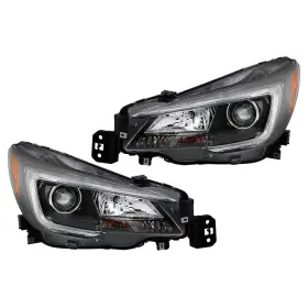 Yi198310t Yibei-tech Right Left Side Halogen For Subaru Outback / Legacy 2018-2019 Headlights Black