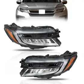 Yi244041t Yibei-tech For Honda 2019-2022 Pilot /2019-2021 Passport Led Headlights Chrome Right&left Yi244041t Yibei-tech For Honda 2019-2022 Pilot /2019-2021 Passport Led Headlights Chrome Right&left