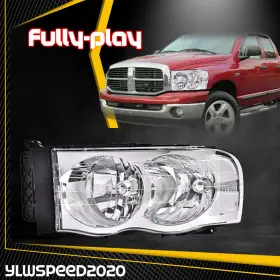V-02hla3714aww Ylwspeed20 High/low Beam Headlights Fit For 2002-05 Dodge Ram 1500 2500 350 Left And Right