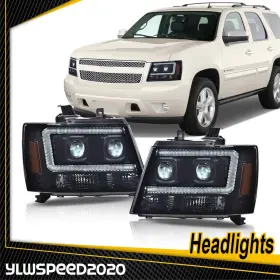 V-02hla4539cbm Ylwspeed20 Black/amber Led Drl Turn Signal Headlight/lamp Fit For 2007-14 Tahoe/suburban V-02hla4539cbm Ylwspeed20 Black/amber Led Drl Turn Signal Headlight/lamp Fit For 2007-14 Tahoe/suburban