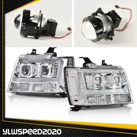 V-02hla4539cww Ylwspeed20 Fits For 2007-14 Tahoe Suburban Avalanche Dual Projector Led Tube Headlight Lamp V-02hla4539cww Ylwspeed20 Fits For 2007-14 Tahoe Suburban Avalanche Dual Projector Led Tube Headlight Lamp