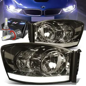 Zpd-hllbdr06smcl1 Zpeedstarz Ch13 Led Smoked Housing Clear Signal Headlight Fan Hid Kit For 06-08 Ram Truck Zpd-hllbdr06smcl1 Zpeedstarz Ch13 Led Smoked Housing Clear Signal Headlight Fan Hid Kit For 06-08 Ram Truck