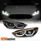 2015-2018 Ford Focus Led Tube Drl Halogen Type Projector Black Headlights New. Price: $269.99.