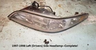 1997-1998 Lincoln Mark Viii Left (driver's) Side Headlamp/headlight-complete! Used. Price: $145.00.