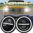 Inch Round Led Headlight Halo Drl For Chevy C20 Pickup 1969-1973 1974 New. Price: $69.99.