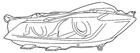 Genuine Jaguar Headlamp Assembly T2H24587 New. Price: $3466.79.