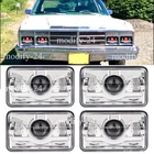 Fit Chrysler Lebaron 1977-1992 4PCS 4X6" Led Headlight Hi/lo Beam Red Drl Chrome New. Price: $57.32.