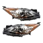 New Pair Of Halogen Headlight Fits Mazda Hatchback 10-13 BBM4510K0K BBM4510L0K. Price: $368.03.