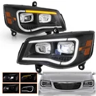 Pair Led Projecotor Headlights W/sequential For 2011-2019 Dodge Grand Caravan New. Price: $309.59.