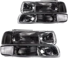 Kax Headlight Assembly For Silverado 1500/2500/3500/1500 HD/2500 Smoke-clear New. Price: $125.99.