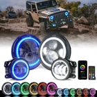 Xprite 7" Rgb Halo Led Headlights & 4" Fog Kit For 07-18 Jeep Wrangler Jk New. Price: $159.98.