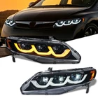 Pair Animation Led Headlights For 2006-2011 Honda Civic Sedan Headlamp Assembly New. Price: $449.00.