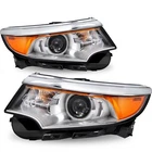 2011-2014 Ford Edge Halogen Model Projector Headlights Assembly Pair 5 Pins New. Price: $145.99.