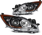 For 2010-2013 Mazda (5-SPEED) Black Housing Headlights Assembly W/amber Pair New. Price: $130.88.