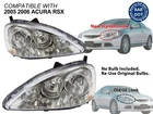 Head Light Fits 2005 2006 Acura Rsx Chrome Housing 33101S6MA51 33151S6MA51 Pair New. Price: $228.10.